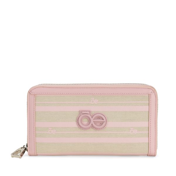 

Cartera Grande Cierre Sencillo Color Rosa Talla: Unico