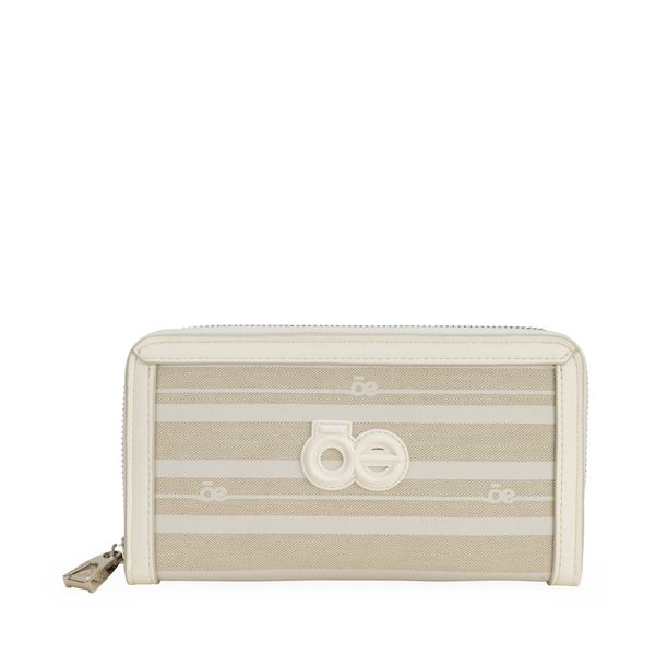 

Cartera Grande Cierre Sencillo Color Blanco Talla: Unico