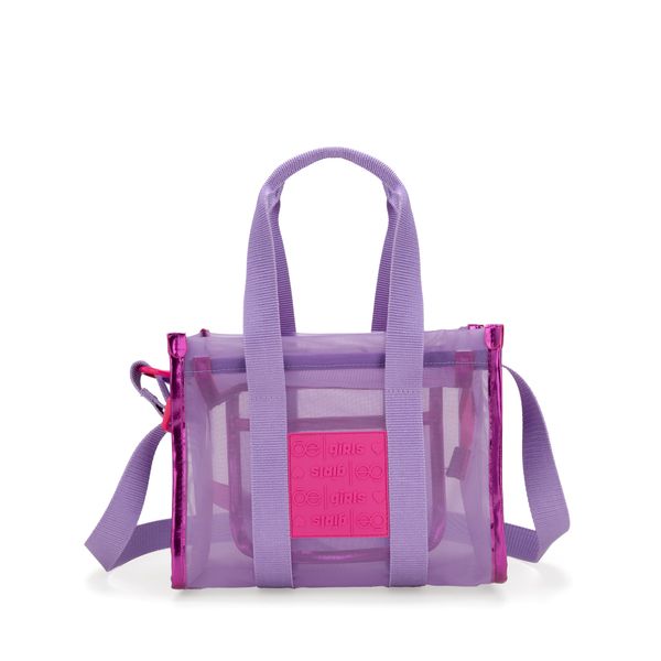 

Bolsa Tote Mediana Con Rubber De Monograma Color Lila Talla: Unico