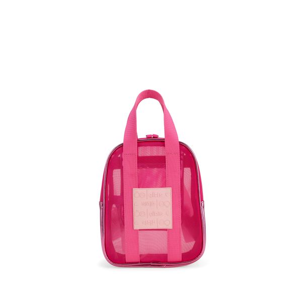 

Mochila Chica Con Rubber De Monograma Color Magenta Talla: Unico