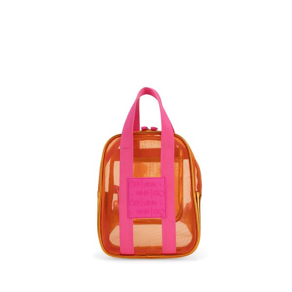 

Mochila Chica Con Rubber De Monograma Color Naranja Talla: Unico