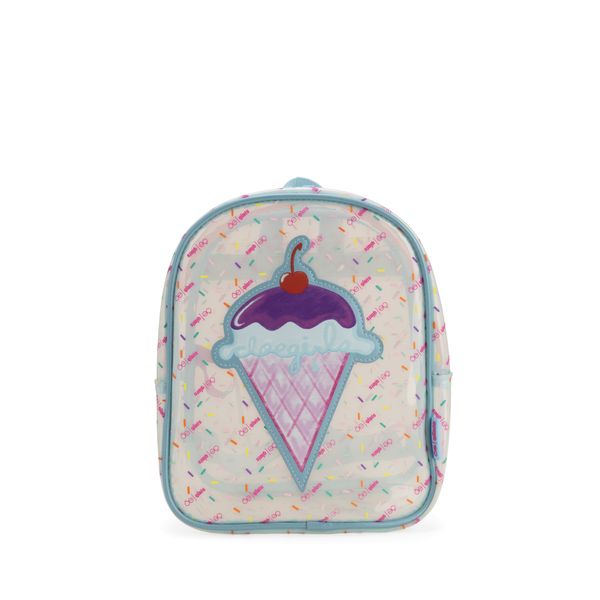 

Mochila Mediana De Mica Transparente Color Blanco Talla: Unico