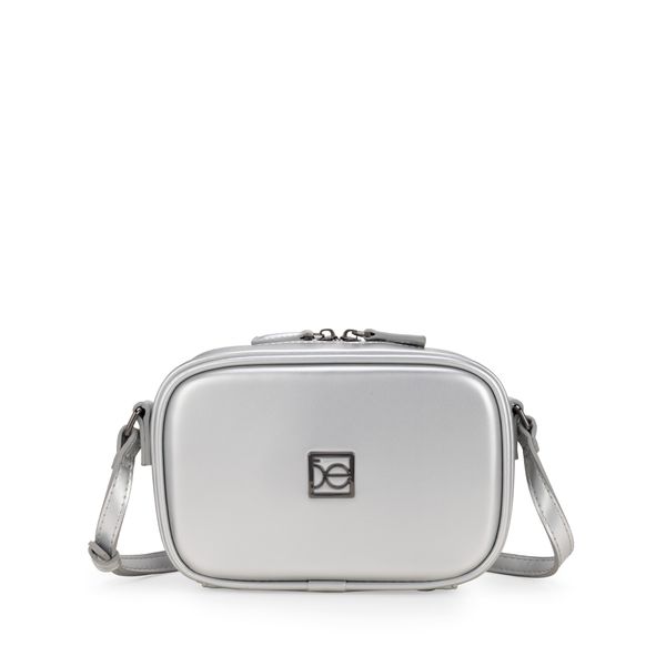 

Bolsa Crossbody Chica Clásica Color Plata Talla: Unico