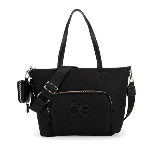 

Bolsa Tote Bordado Con Monedero Color Negro Talla: Unico