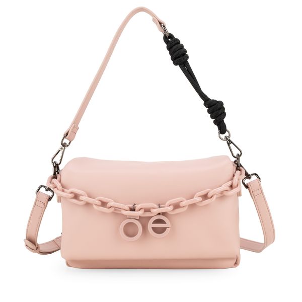 

Bolsa Crossbody Chica Con Cadena Acrílica Color Rosa Talla: Unico