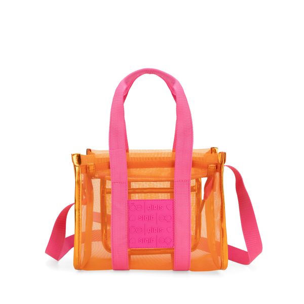 

Bolsa Tote Mediana Con Rubber De Monograma Color Naranja Talla: Unico