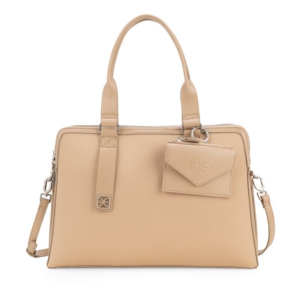 

Bolsa Porta Laptop 15 Plg Con Monedero Color Beige Talla: Unico
