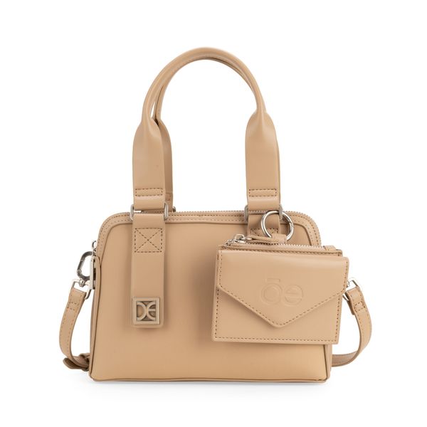 

Bolsa Satchel Chica Con Monedero Color Beige Talla: Unico
