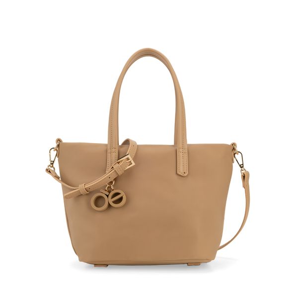 

Bolsa Tote Mediano Con Charm Color Nude Talla: Unico
