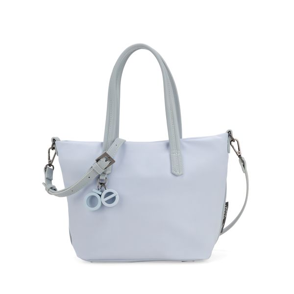 

Bolsa Tote Mediano Con Charm Color Azul Talla: Unico