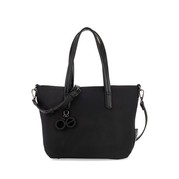 

Bolsa Tote Mediano Con Charm Color Negro Talla: Unico