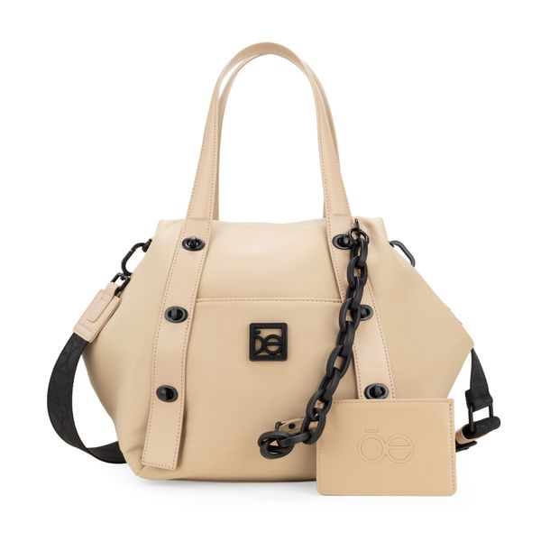

Bolsa Satchel Grande Con Tarjetero Color Nude Talla: Unico
