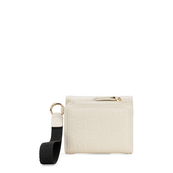 

Cartera Flap Chica Con Maneral Color Beige Talla: Unico