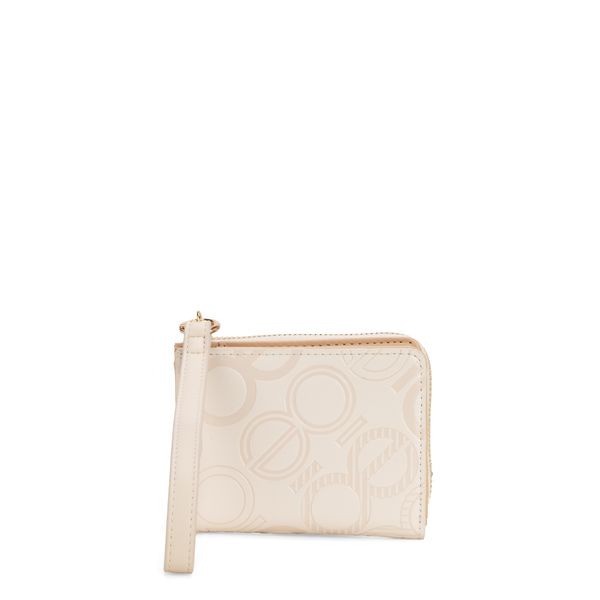 

Cartera Mediana Cierre Sencillo Color Beige Talla: Unico