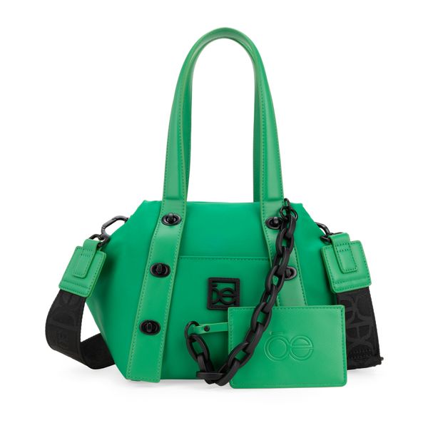 

Bolsa Satchel Mediana Con Tarjetero Color Verde Talla: Unico