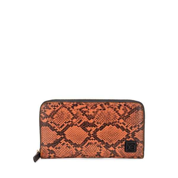 

Cartera Grande Cierre Sencillo Color Naranja Talla: Unico