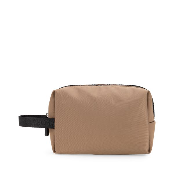 

Cosmetiquera Mediana Cierre Sencillo Color Camel Talla: Unico