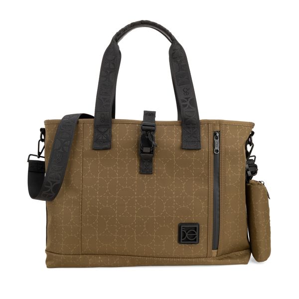 

Bolsa Tote Con Porta Gadget Desprendible Color Verde Olivo Talla: Unico