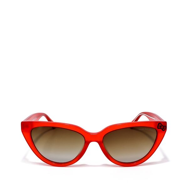 

Lente Solar Oe x Hello Kitty Forma Cat Eye con Armazón de Acetato color Rojo Talla: Unico