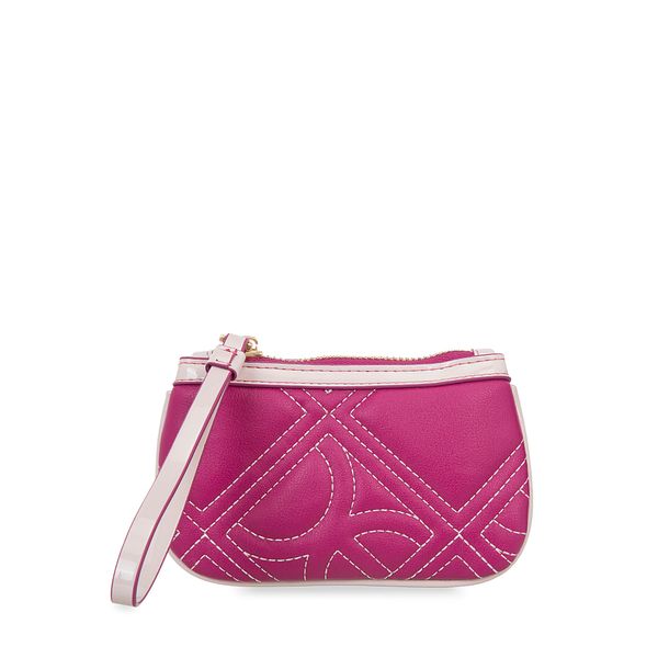 

Cartera Pouch Chica Con Maneral Color Magenta Talla: Unico