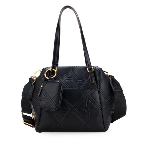 

Bolsa Satchel Grande Con Monedero Color Negro Talla: Unico
