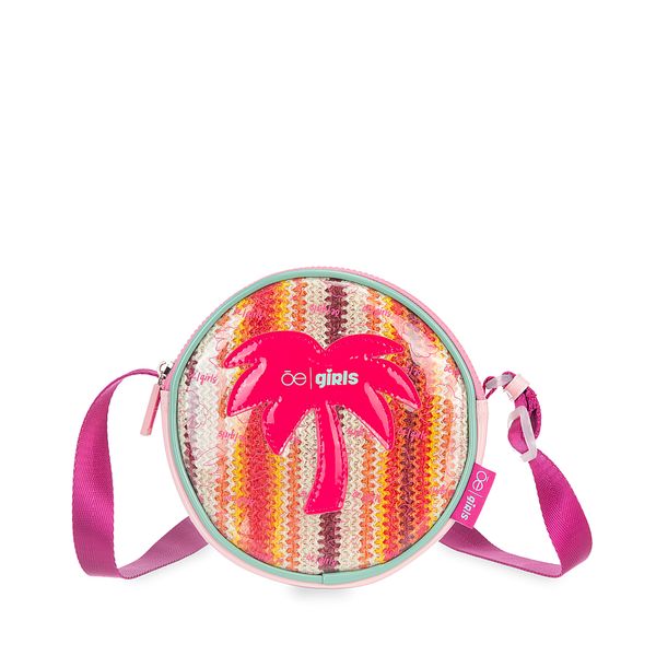 

Bolsa Crossbody Para Niñas Circular Palmera Color Rosa Talla: Unico