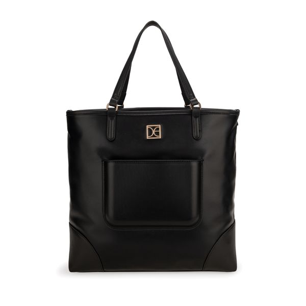 

Bolsa Tote Grande Con Pouch Color Negro Tinto Talla: Unico