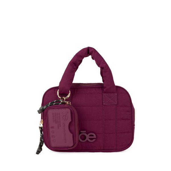 

Neceser De Viaje Textil Acolchado Con Monedero Color Rojo Tinto Talla: Unica
