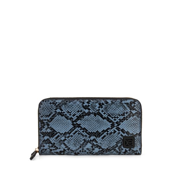 

Cartera Grande Cierre Sencillo Color Azul Talla: Unico
