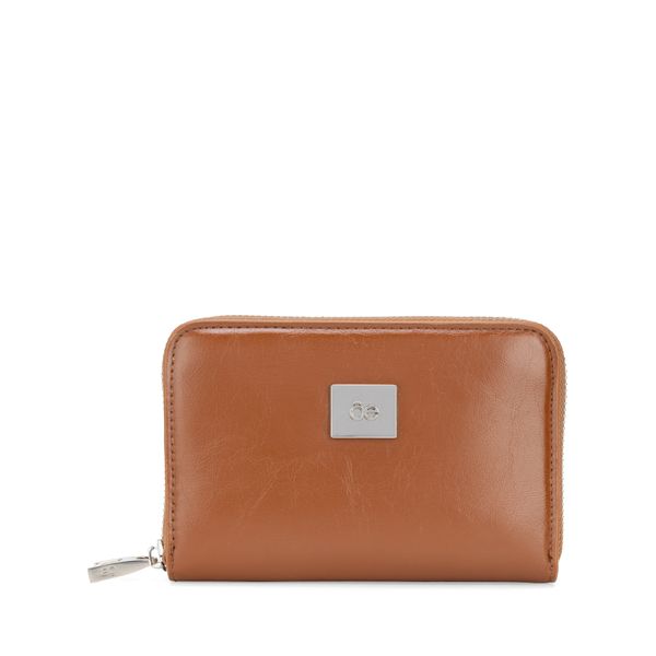 

Cartera Mediana Cierre Sencillo Color Camel Talla: Unico
