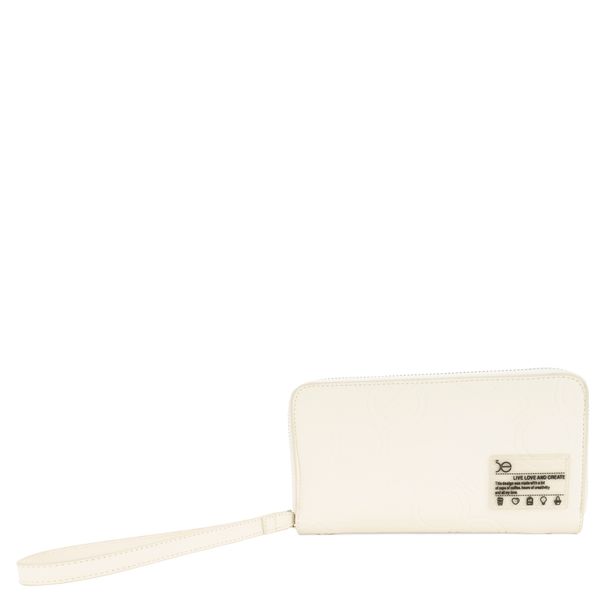 

Cartera Grande Cierre Sencillo Con Maneral Color Blanco Talla: Unico