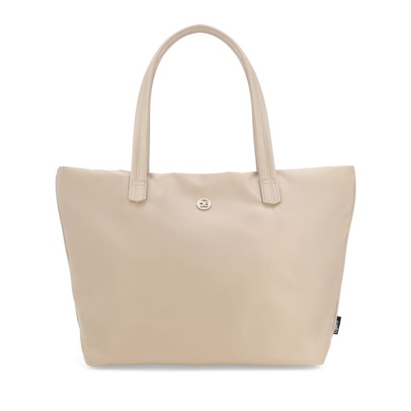 

Bolsa Tote Grande Con Herraje De Monograma Color Fango Talla: Unico