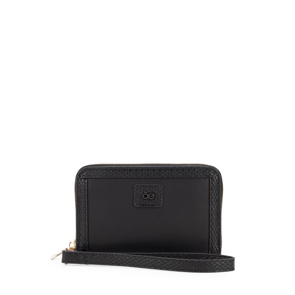 

Cartera Mediana Cierre Sencillo Con Maneral Color Negro Talla: Unico