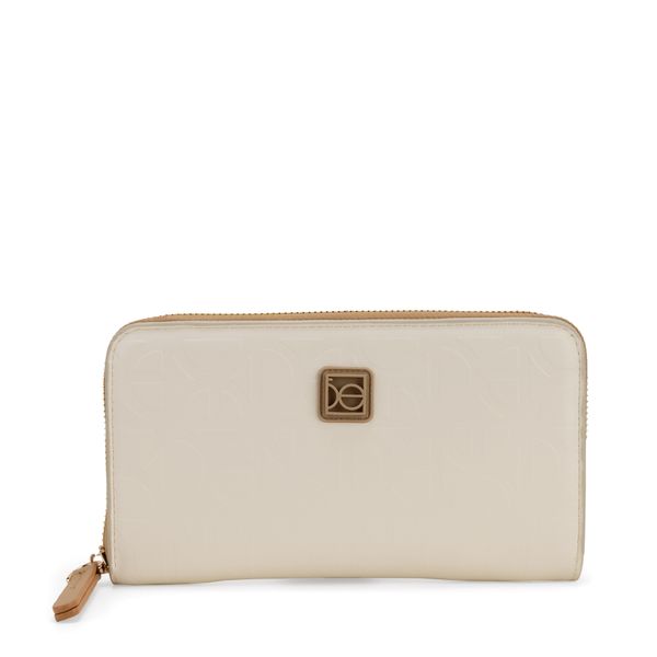 

Cartera Grande Cierre Sencillo Color Blanco Talla: Unico