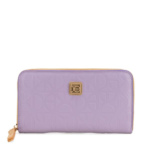 

Cartera Grande Cierre Sencillo Color Lila Talla: Unico